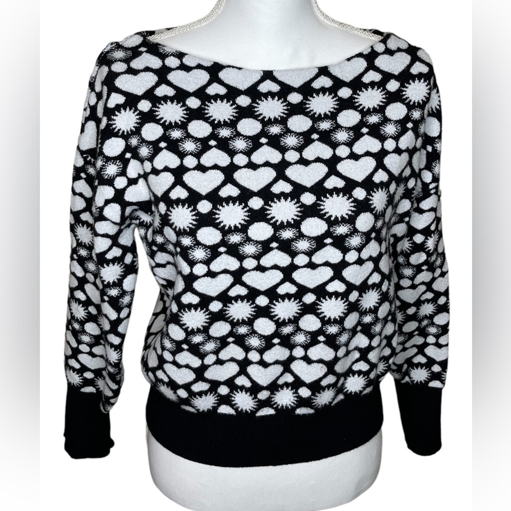 MAEVE BY ANTHROPOLOGIE: Sun and Heart Sweater, Size Small